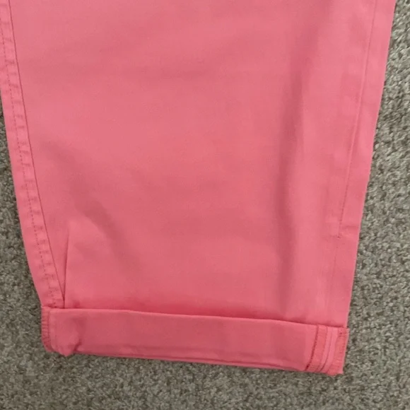 Talbots Bright Pink Relaxed Chino Pants 16 NEW - Picture 5 of 6